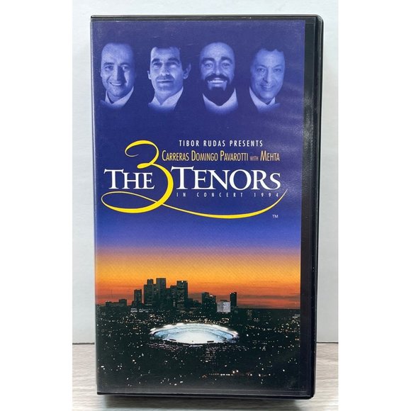 The 3 Tenors In Concert 1994 VHS Tape Tibor Rudas Carreras Domingo Pavarotti - Picture 3 of 7